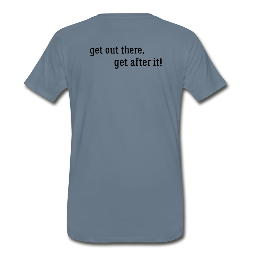 björn imperfekt human men's premium t-shirt - steel blue