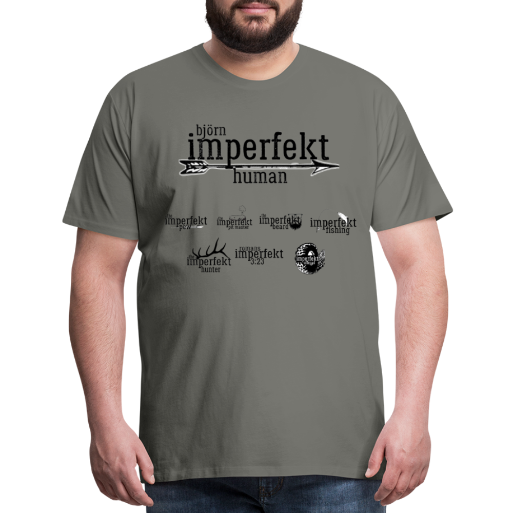 björn imperfekt human men's premium t-shirt - asphalt gray