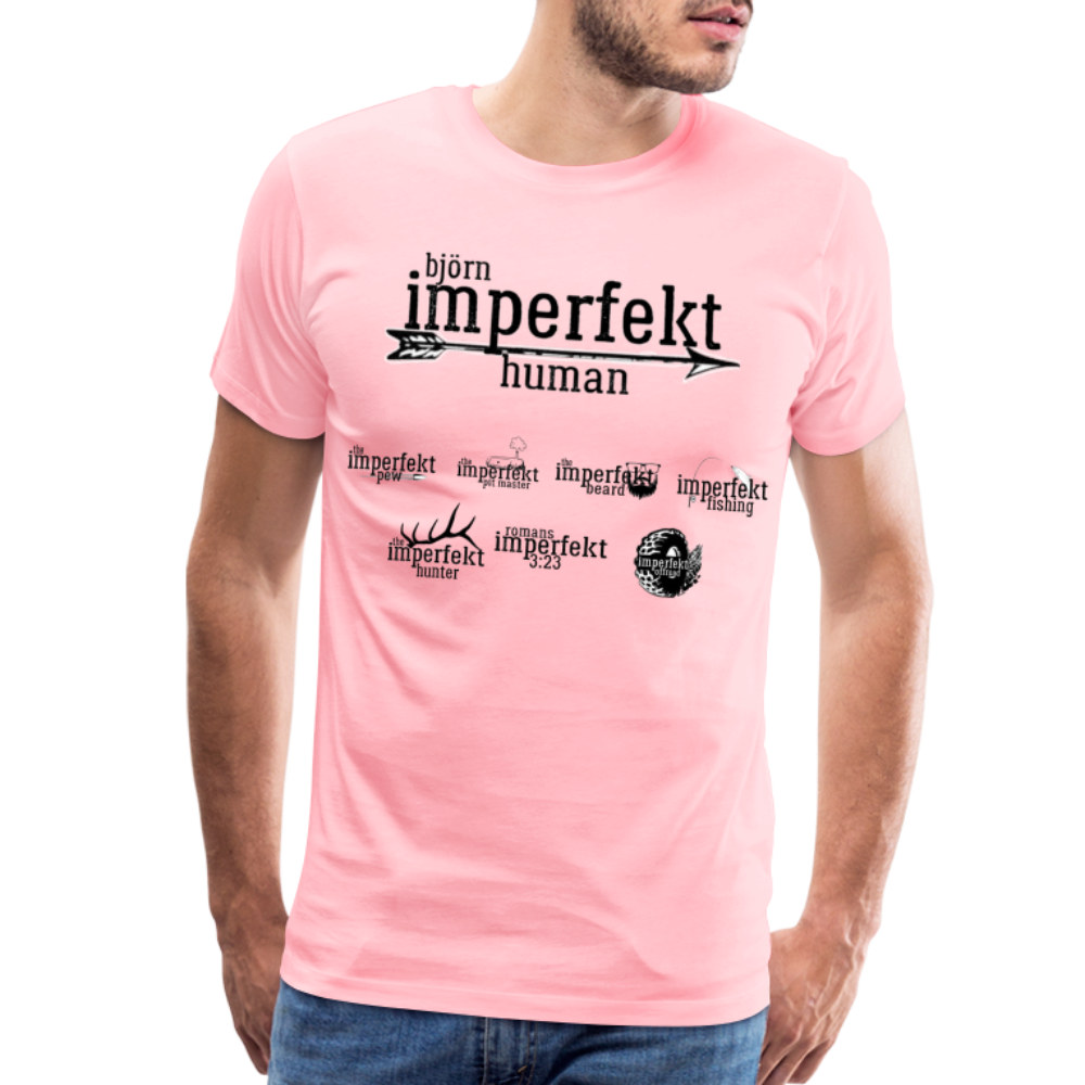 björn imperfekt human men's premium t-shirt - pink