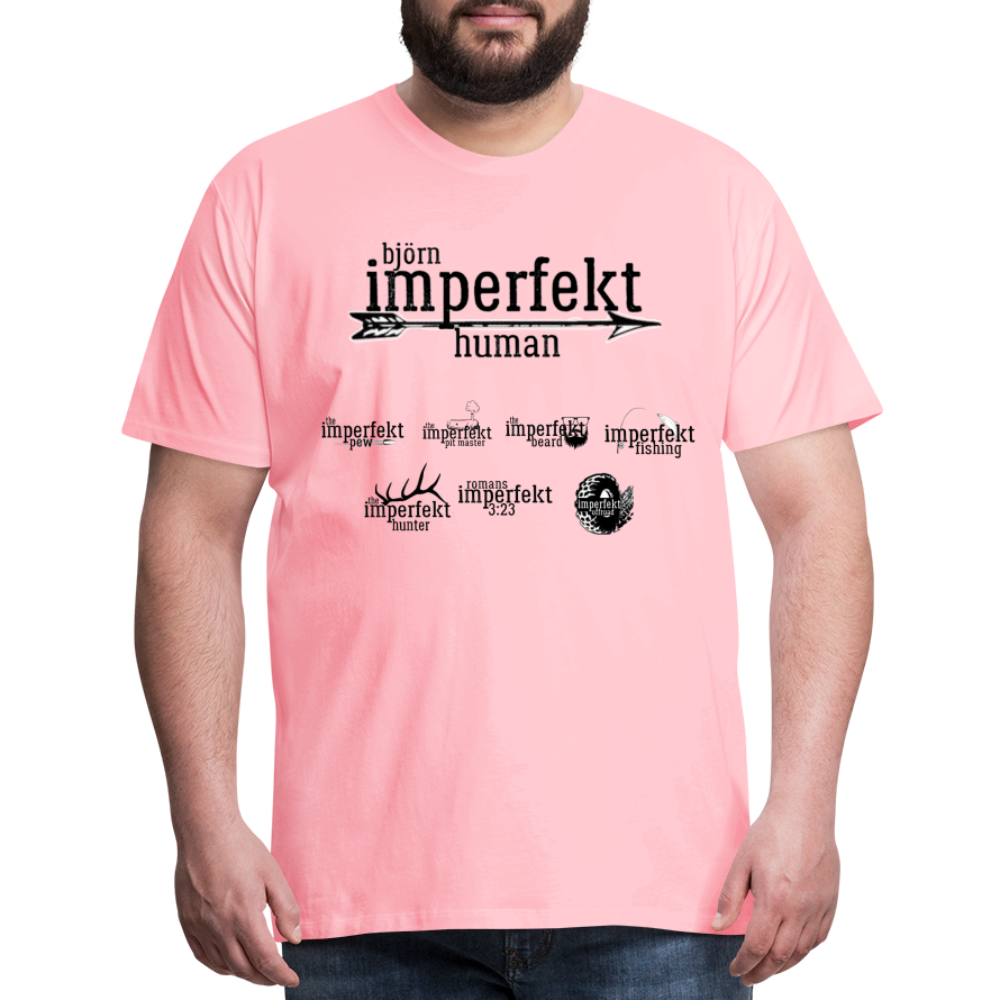 björn imperfekt human men's premium t-shirt - pink