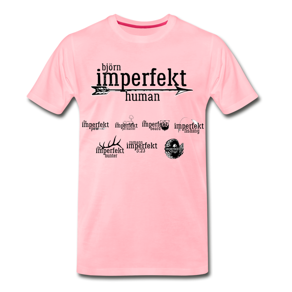 björn imperfekt human men's premium t-shirt - pink