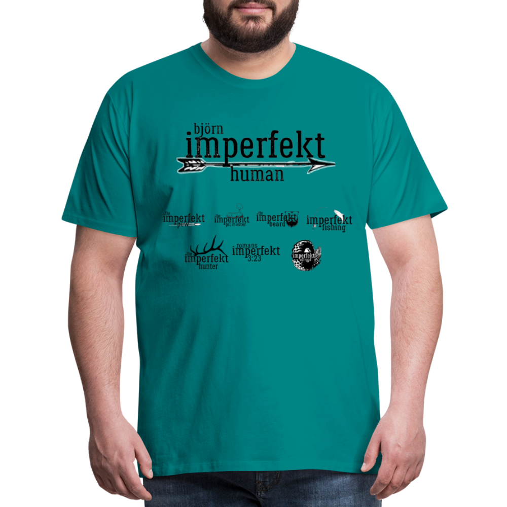 björn imperfekt human men's premium t-shirt - teal