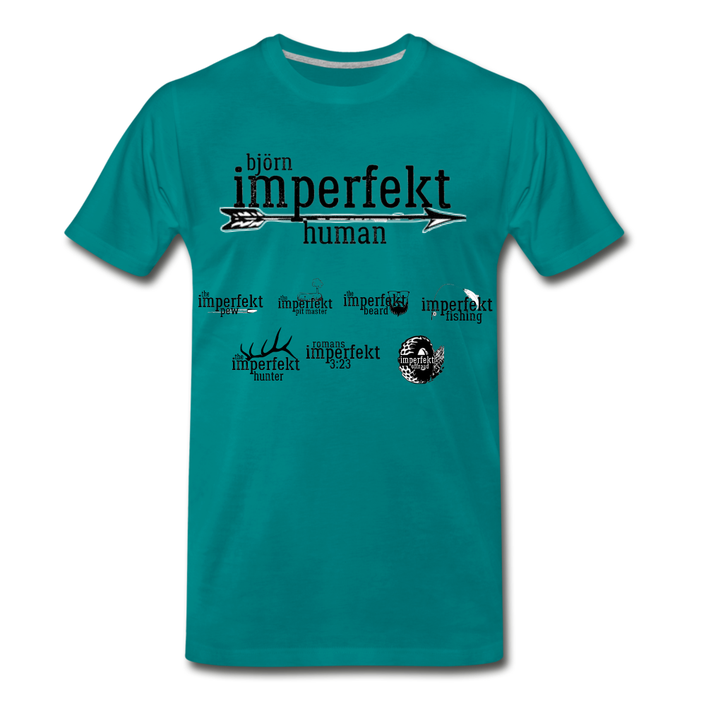 björn imperfekt human men's premium t-shirt - teal