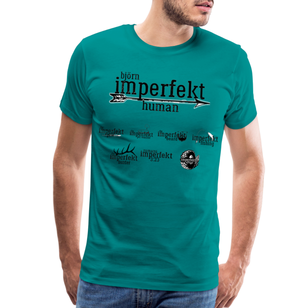 björn imperfekt human men's premium t-shirt - teal