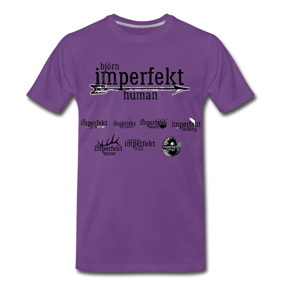 björn imperfekt human men's premium t-shirt - purple