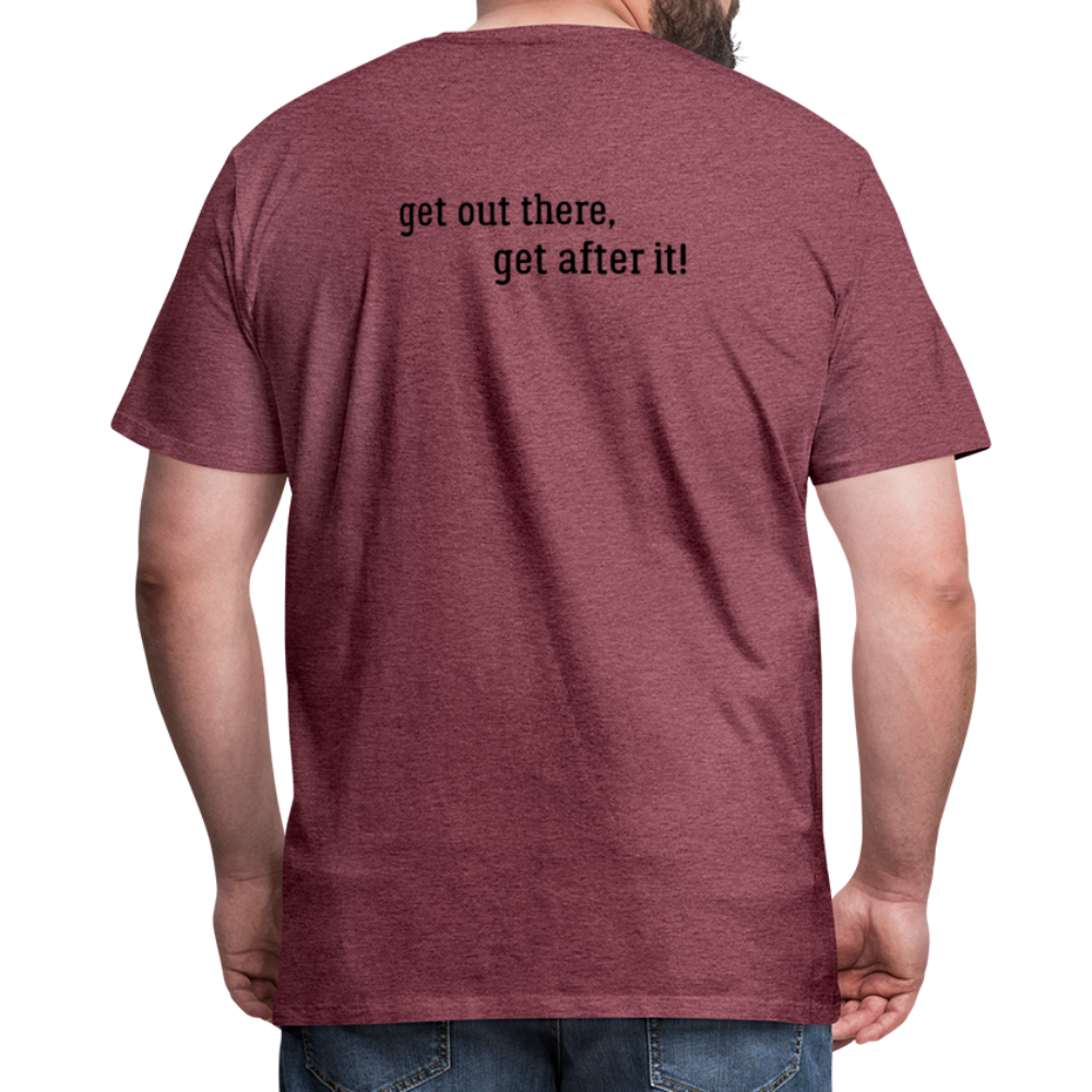 björn imperfekt human men's premium t-shirt - heather burgundy