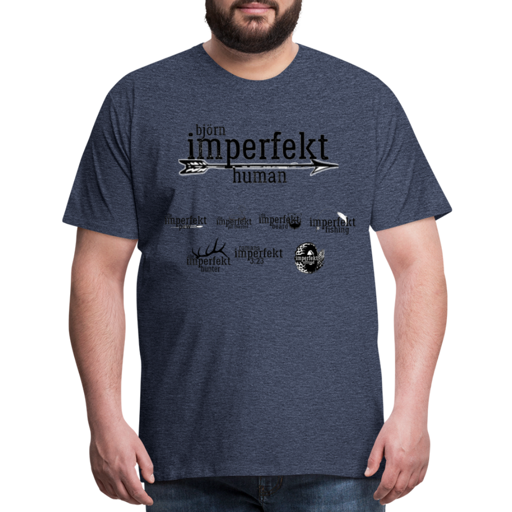 björn imperfekt human men's premium t-shirt - heather blue