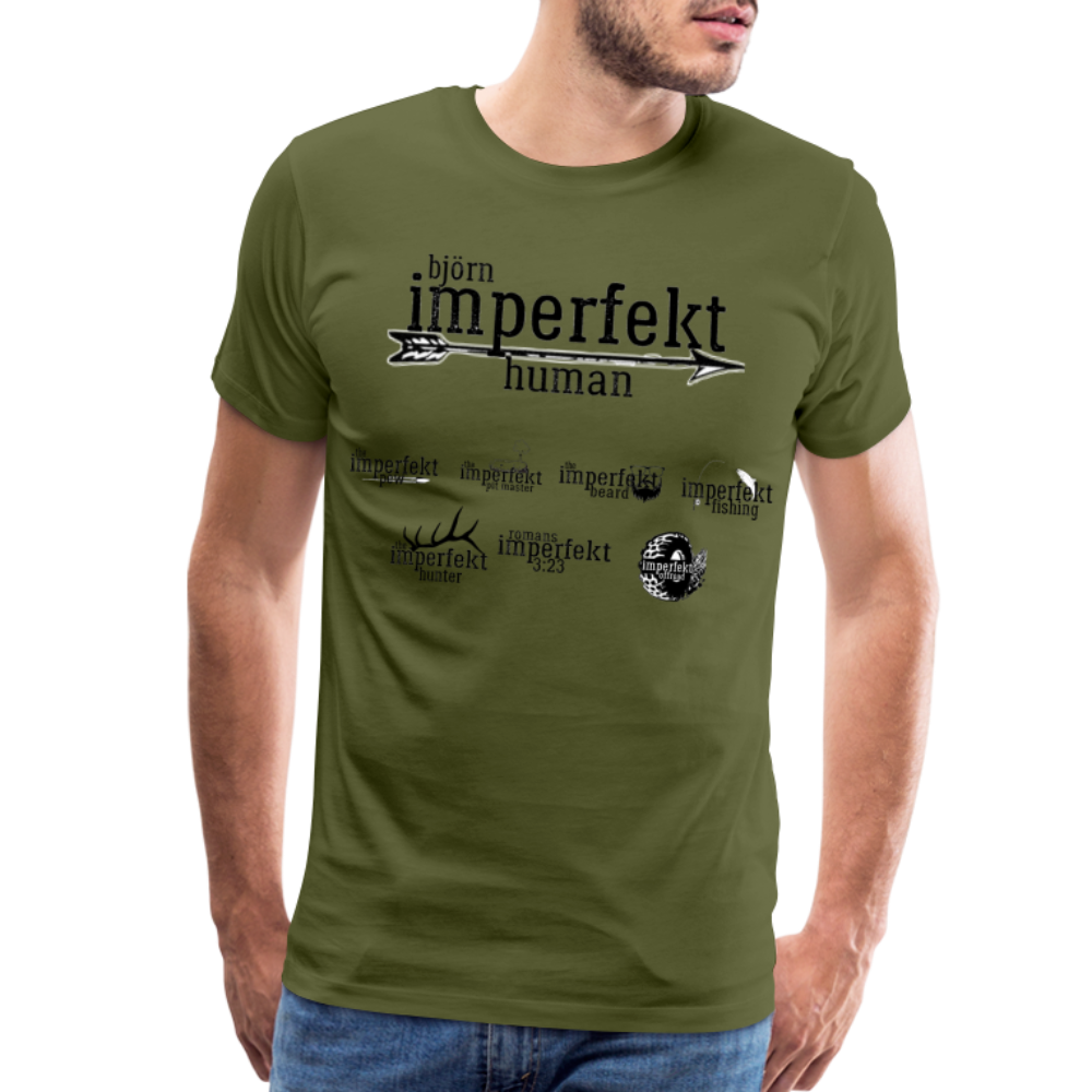 björn imperfekt human men's premium t-shirt - olive green