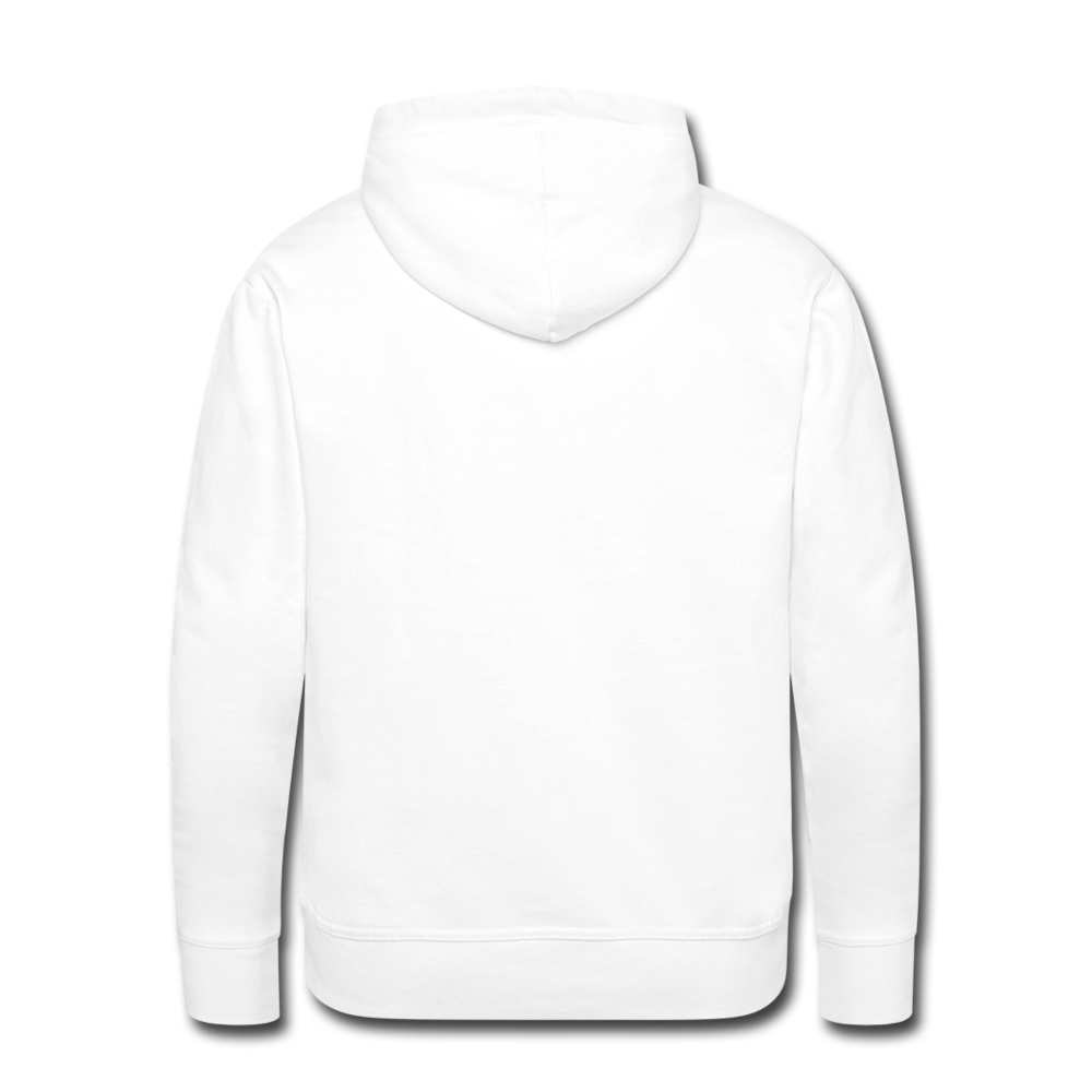 romans 3:23 men’s premium hoodie - white