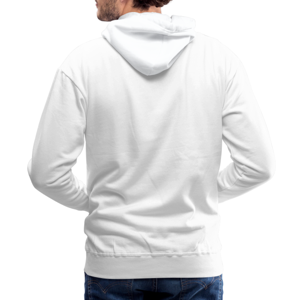 romans 3:23 men’s premium hoodie - white
