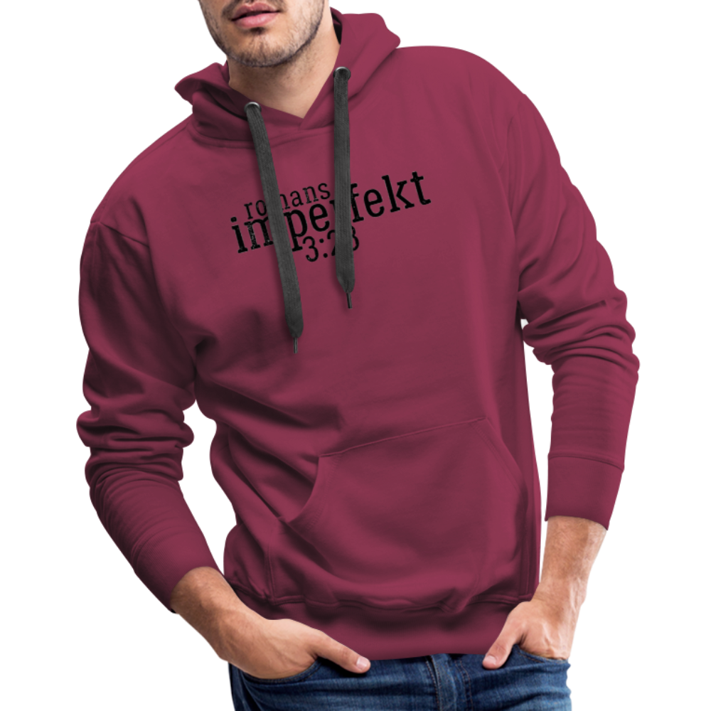 romans 3:23 men’s premium hoodie - burgundy