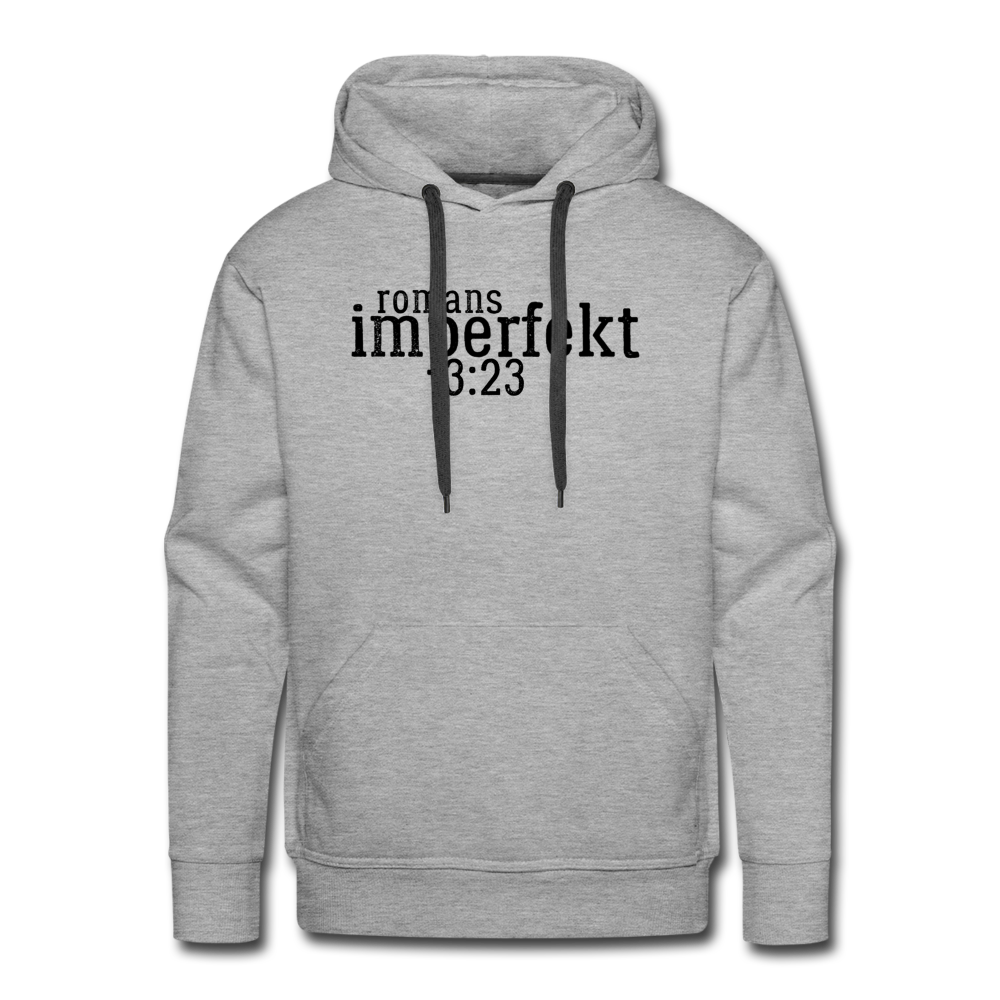 romans 3:23 men’s premium hoodie - heather grey