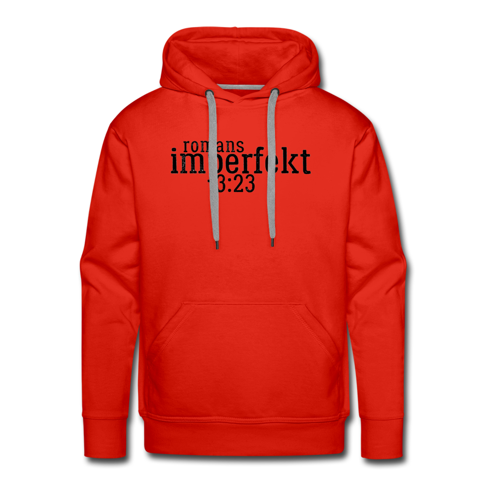 romans 3:23 men’s premium hoodie - red