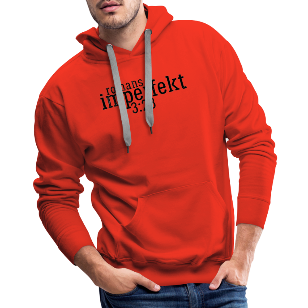 romans 3:23 men’s premium hoodie - red