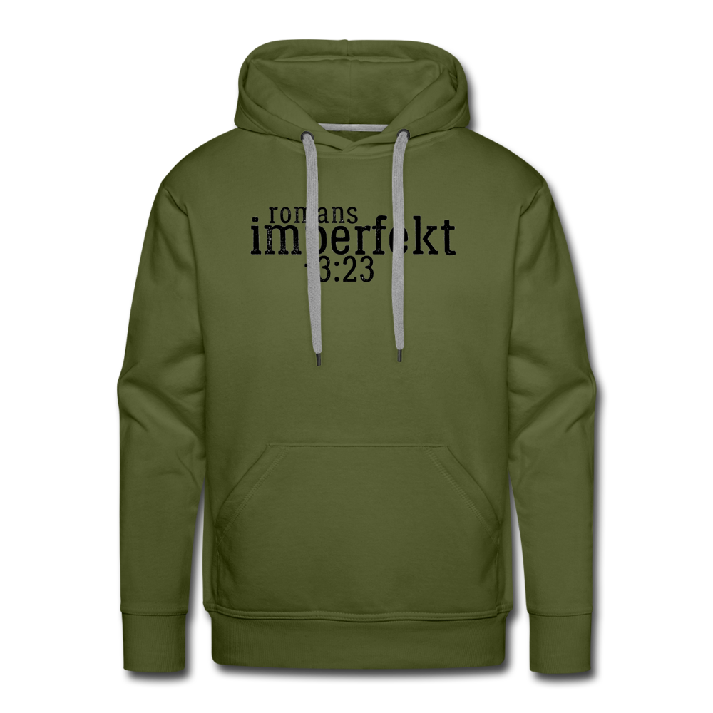romans 3:23 men’s premium hoodie - olive green