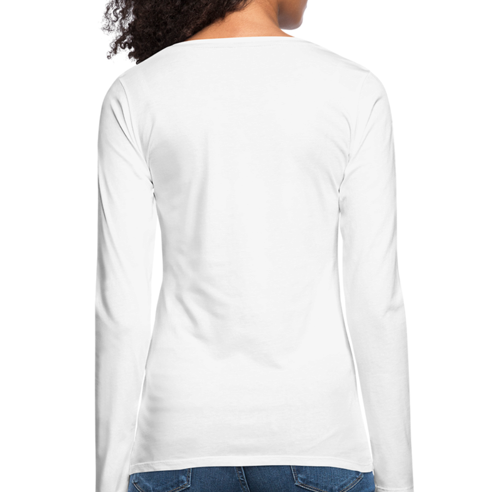 romans 3:23 women's premium long sleeve t-shirt - white