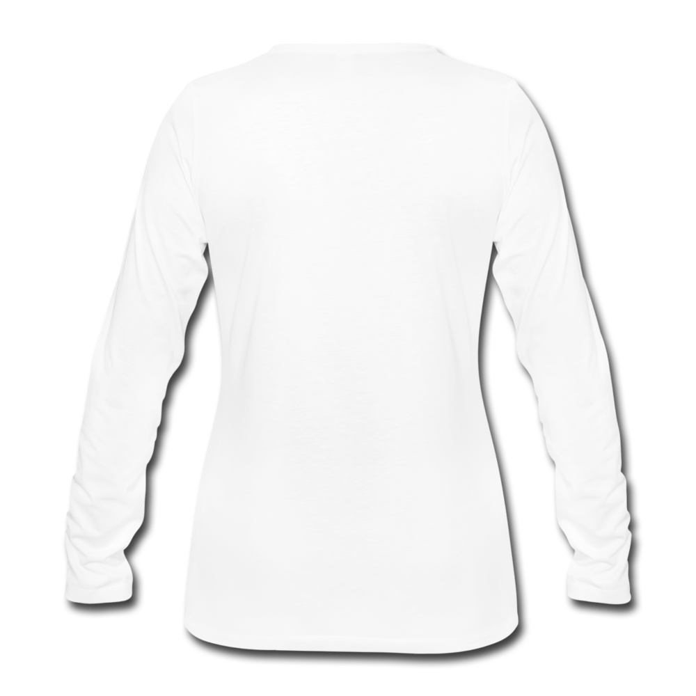 romans 3:23 women's premium long sleeve t-shirt - white
