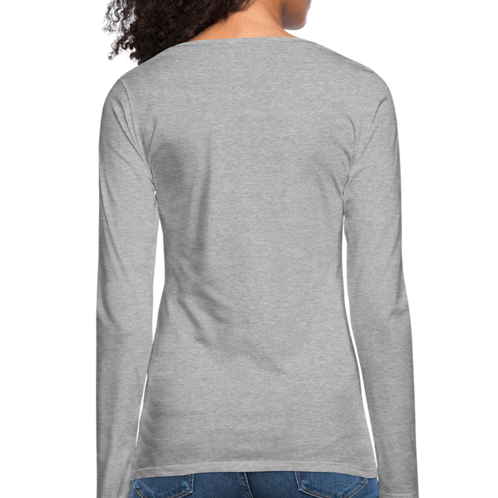 romans 3:23 women's premium long sleeve t-shirt - heather gray
