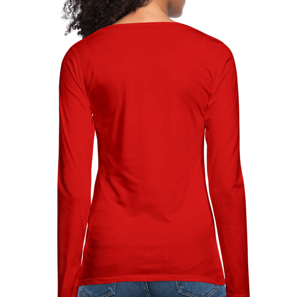 romans 3:23 women's premium long sleeve t-shirt - red