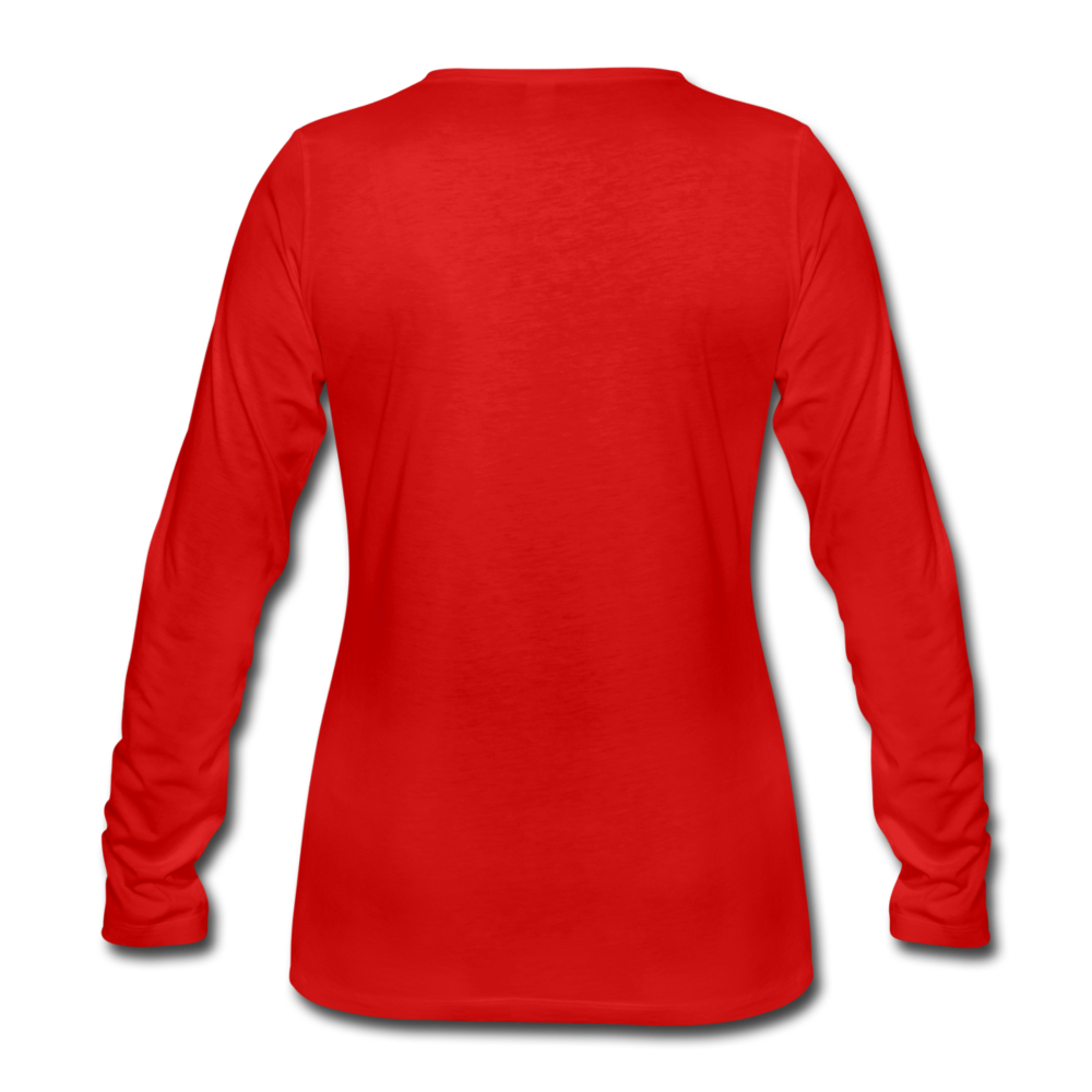 romans 3:23 women's premium long sleeve t-shirt - red