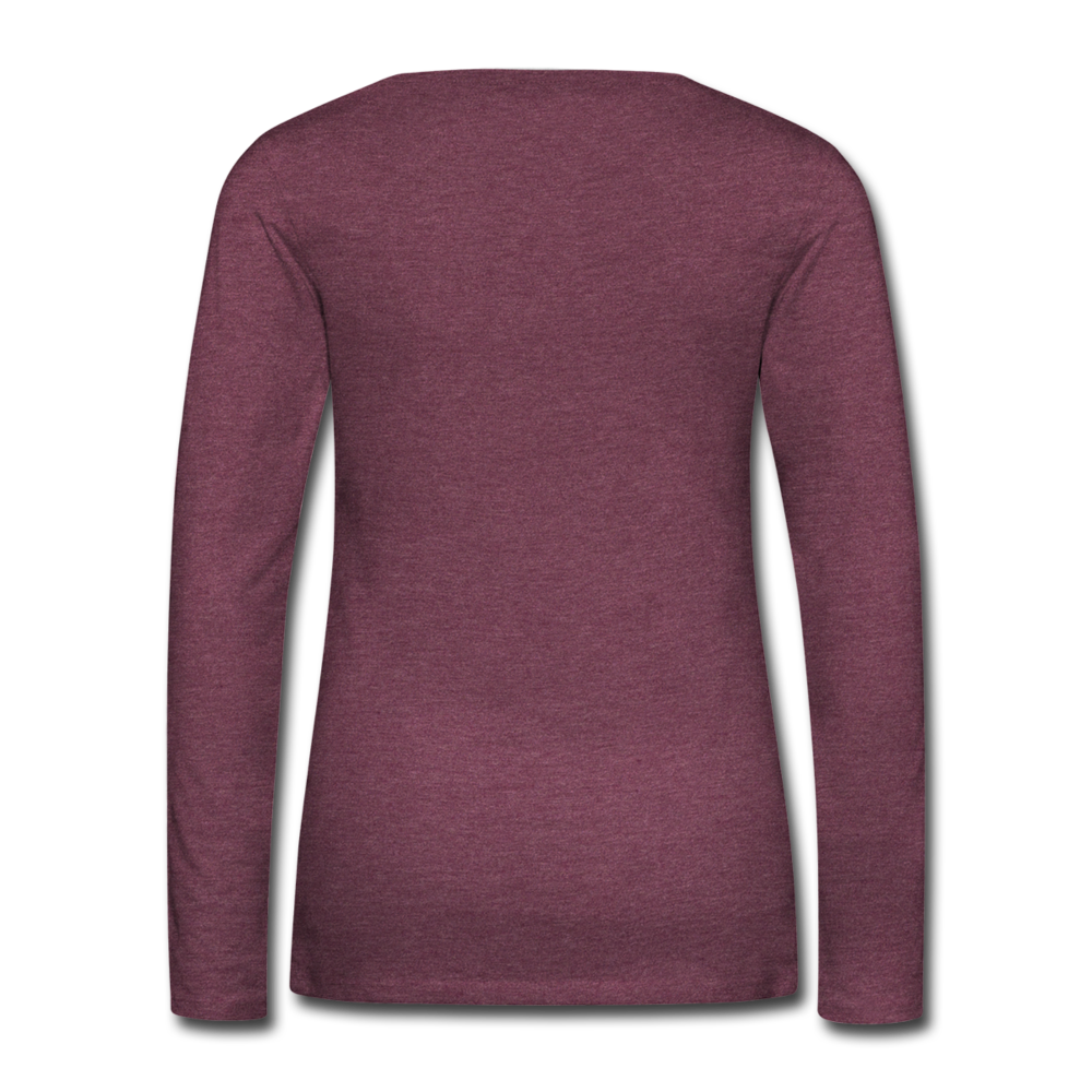 romans 3:23 women's premium long sleeve t-shirt - heather burgundy
