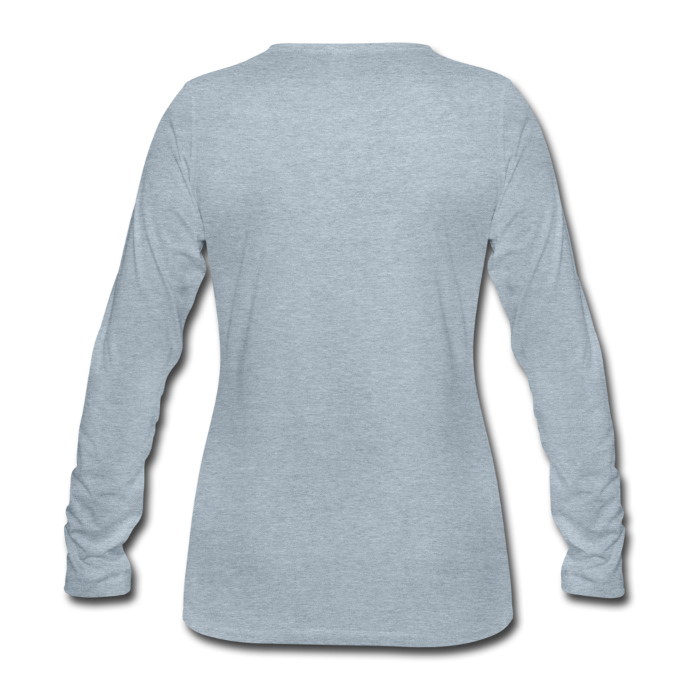romans 3:23 women's premium long sleeve t-shirt - heather ice blue