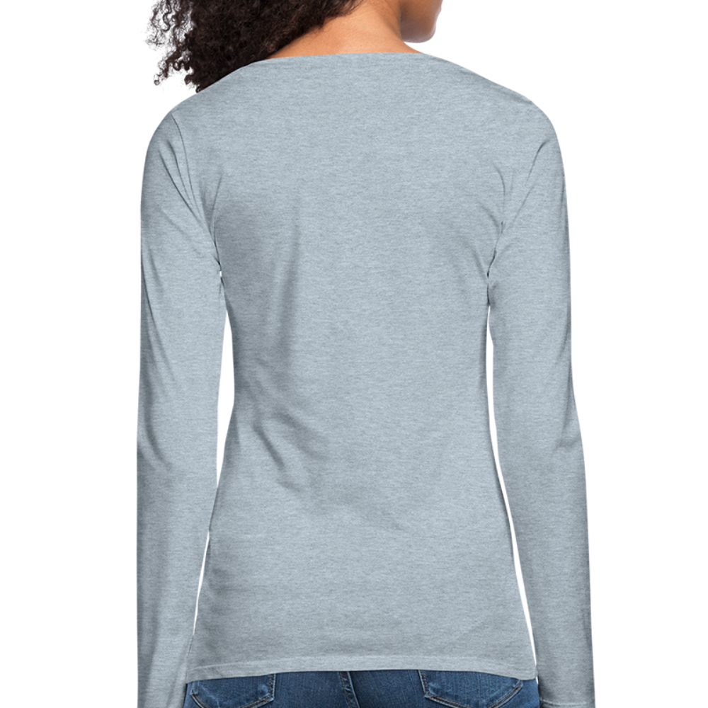 romans 3:23 women's premium long sleeve t-shirt - heather ice blue