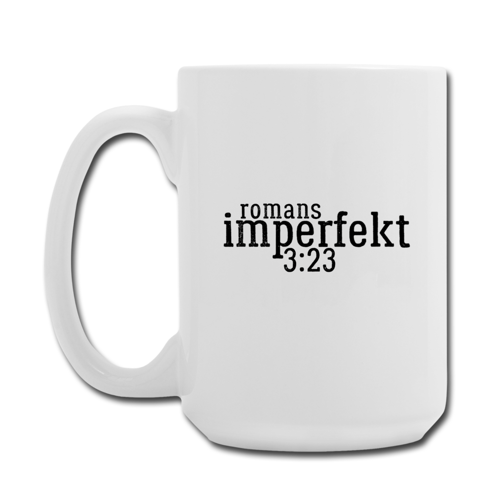 romans 3:23 coffee/tea mug 15 oz - white