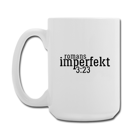 romans 3:23 coffee/tea mug 15 oz - white