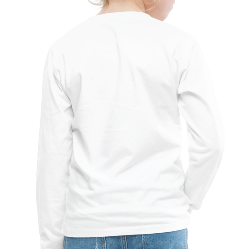 romans 3:23 kids' premium long sleeve t-shirt - white