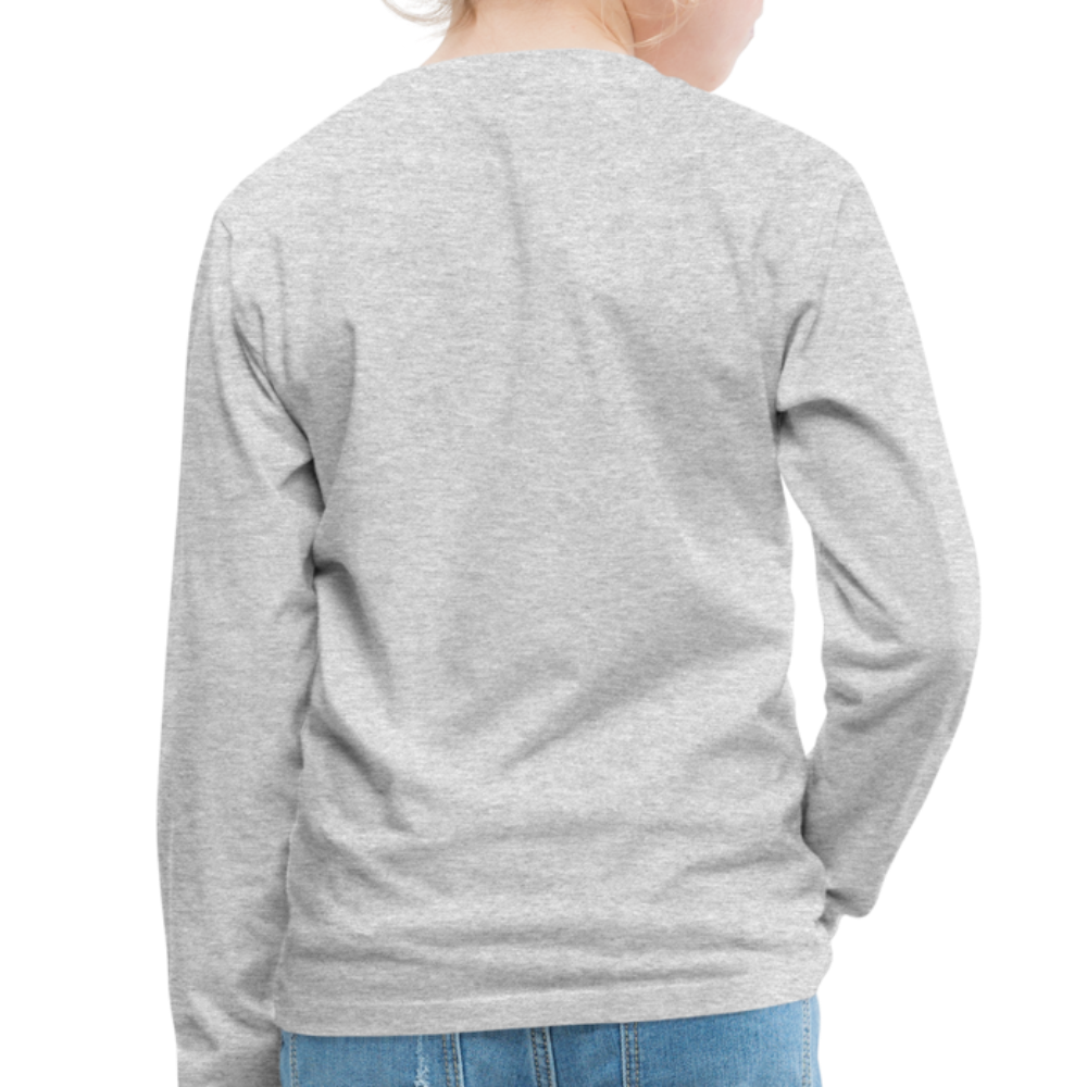 romans 3:23 kids' premium long sleeve t-shirt - heather gray