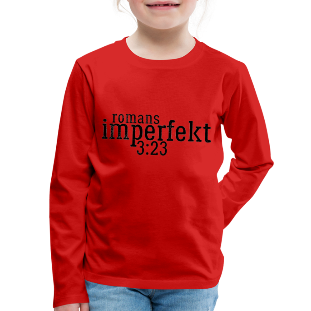 romans 3:23 kids' premium long sleeve t-shirt - red