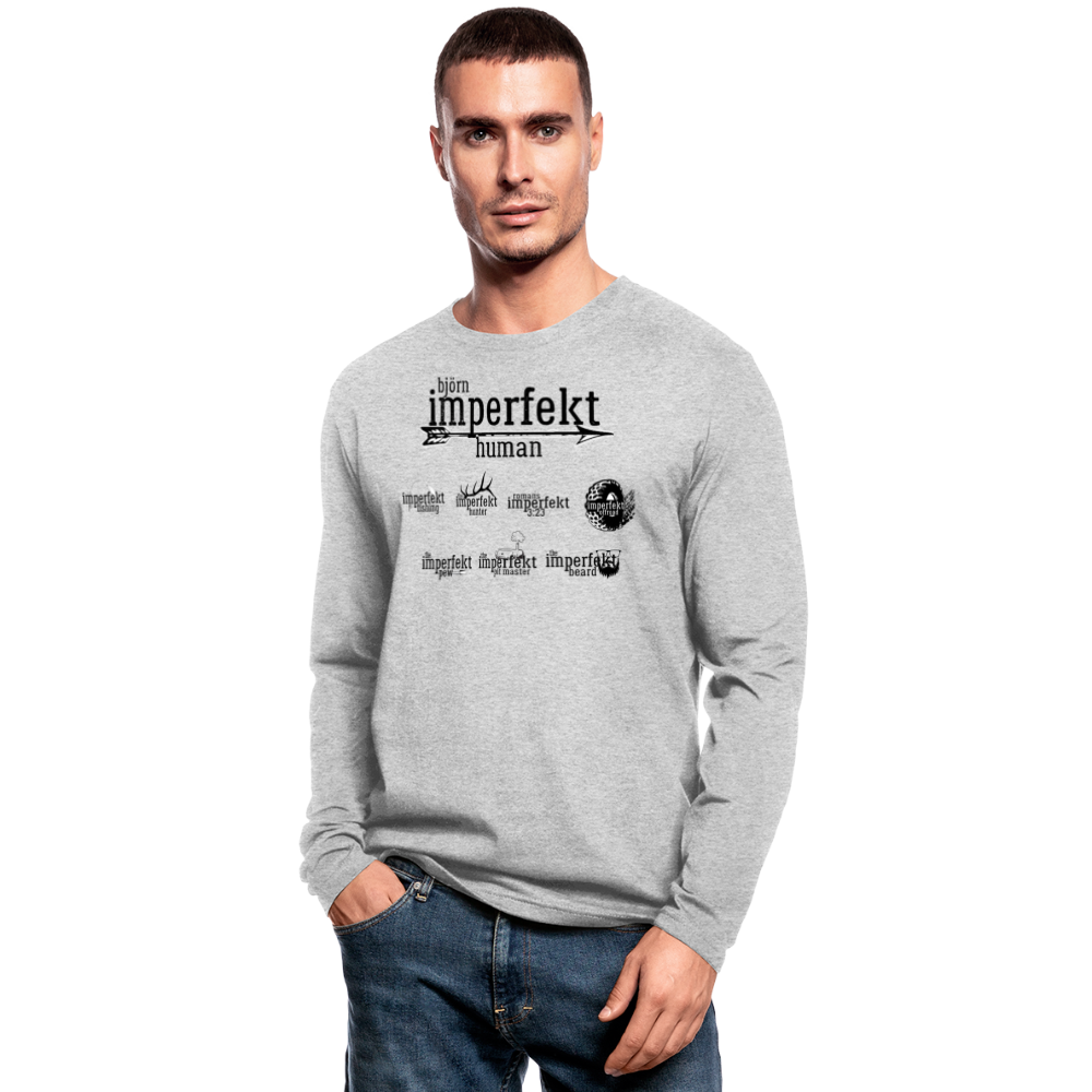 Men's Long Sleeve T-Shirt by Next Level - heather gray
