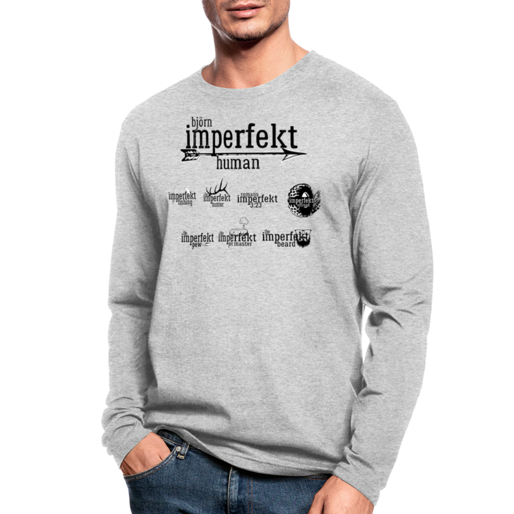 Men's Long Sleeve T-Shirt by Next Level - heather gray