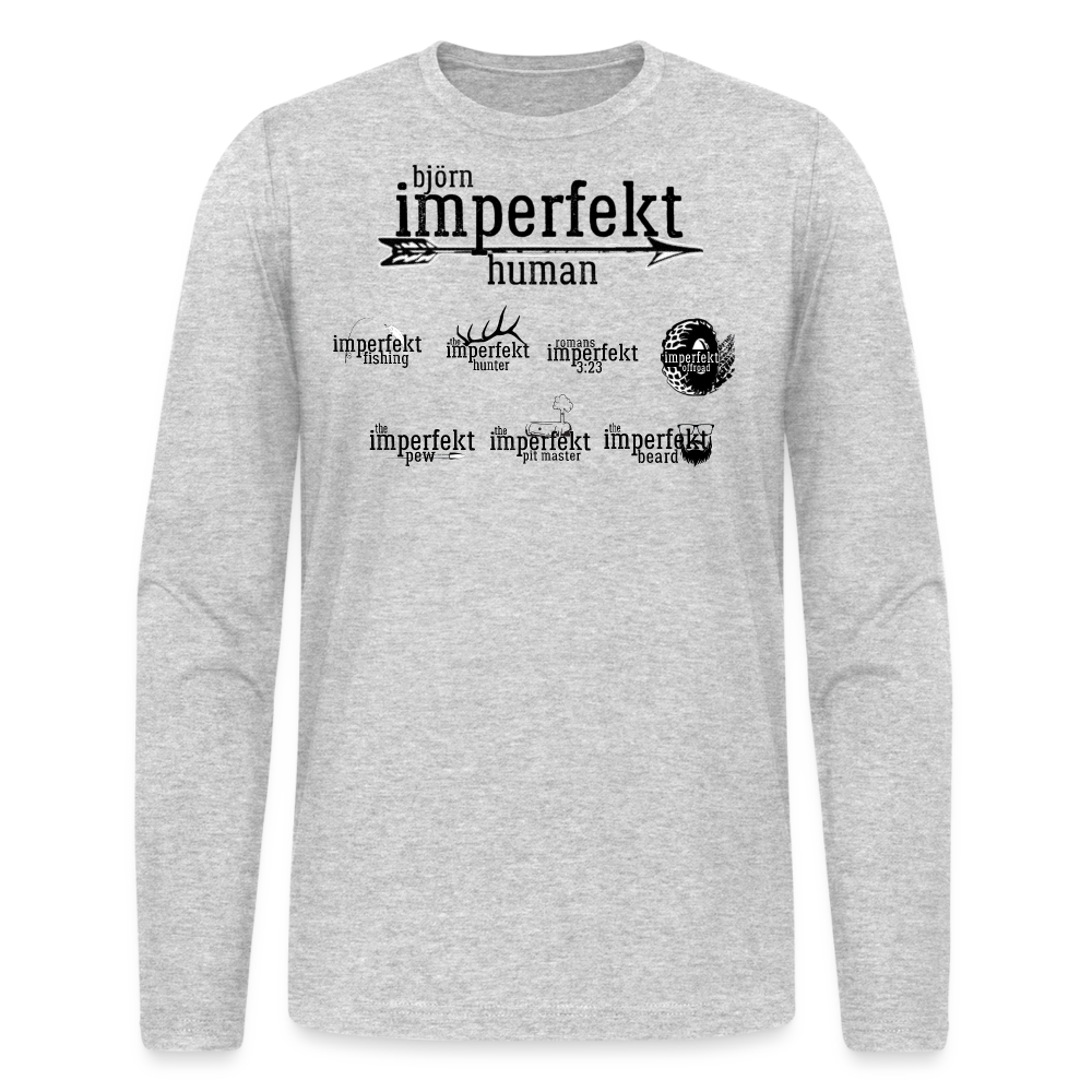 Men's Long Sleeve T-Shirt by Next Level - heather gray