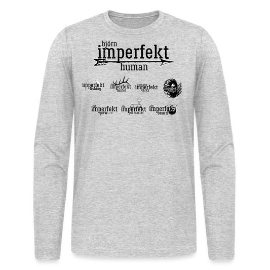 Men's Long Sleeve T-Shirt by Next Level - heather gray