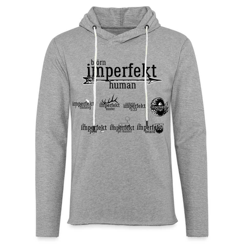 Unisex Lightweight Terry Hoodie - heather gray