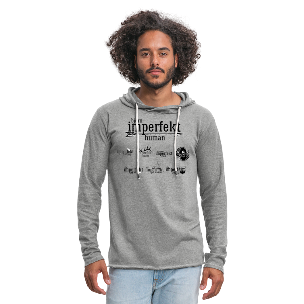 Unisex Lightweight Terry Hoodie - heather gray
