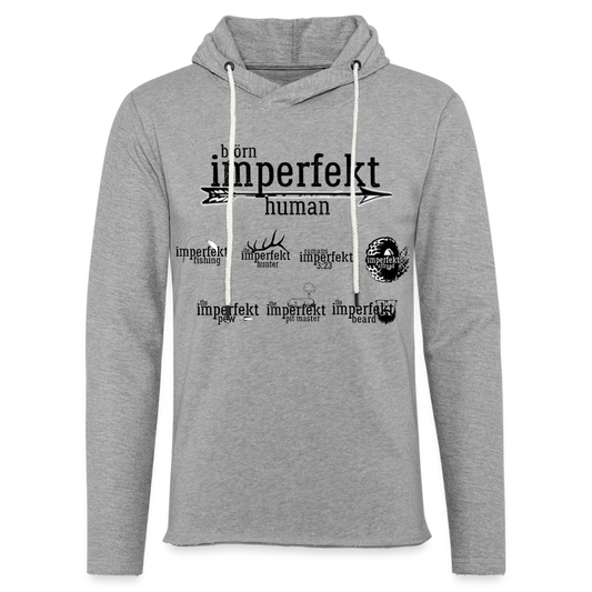 Unisex Lightweight Terry Hoodie - heather gray