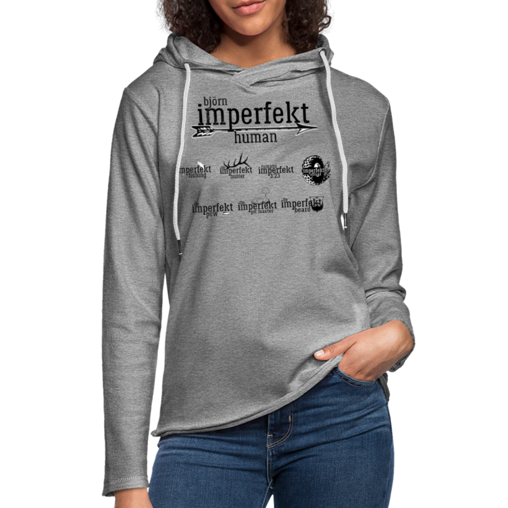 Unisex Lightweight Terry Hoodie - heather gray