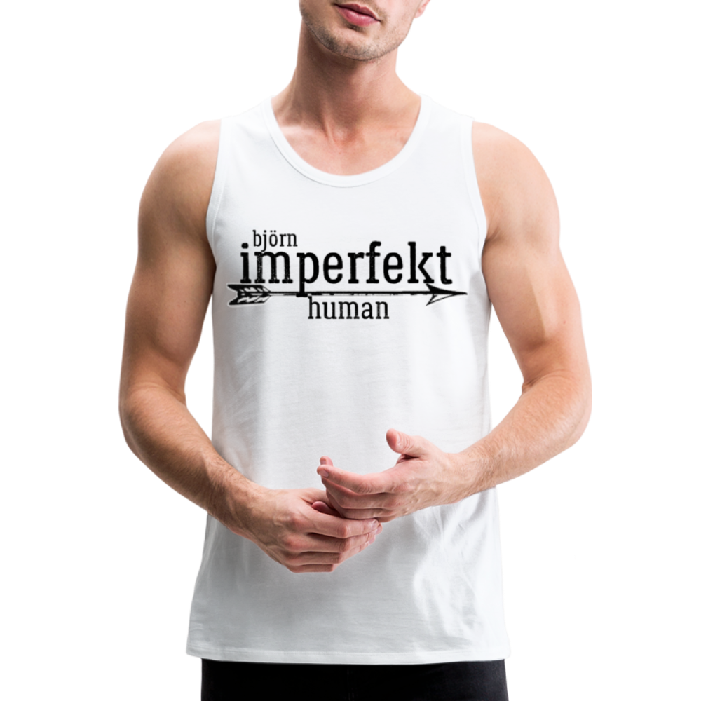 björn imperfekt human men’s premium tank - white