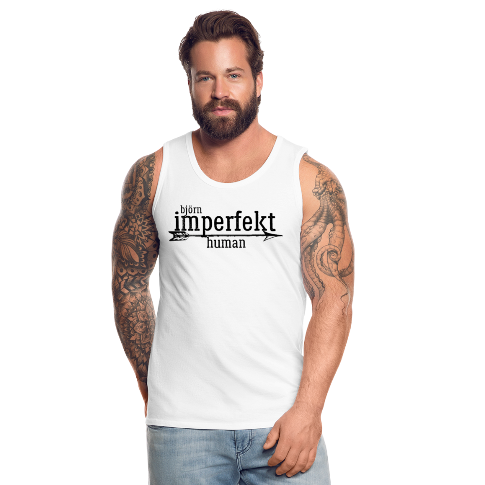björn imperfekt human men’s premium tank - white