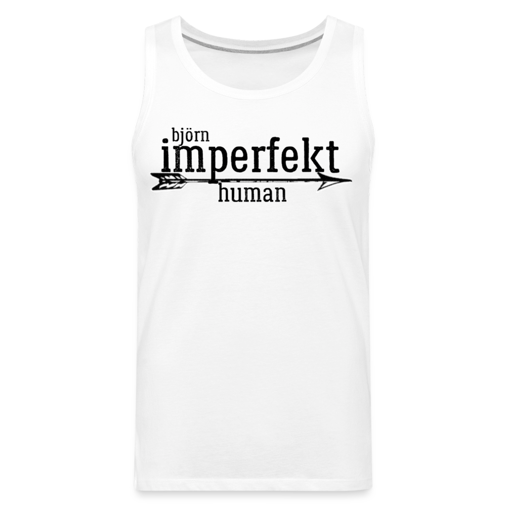 björn imperfekt human men’s premium tank - white