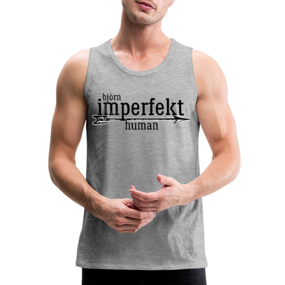 björn imperfekt human men’s premium tank - heather gray