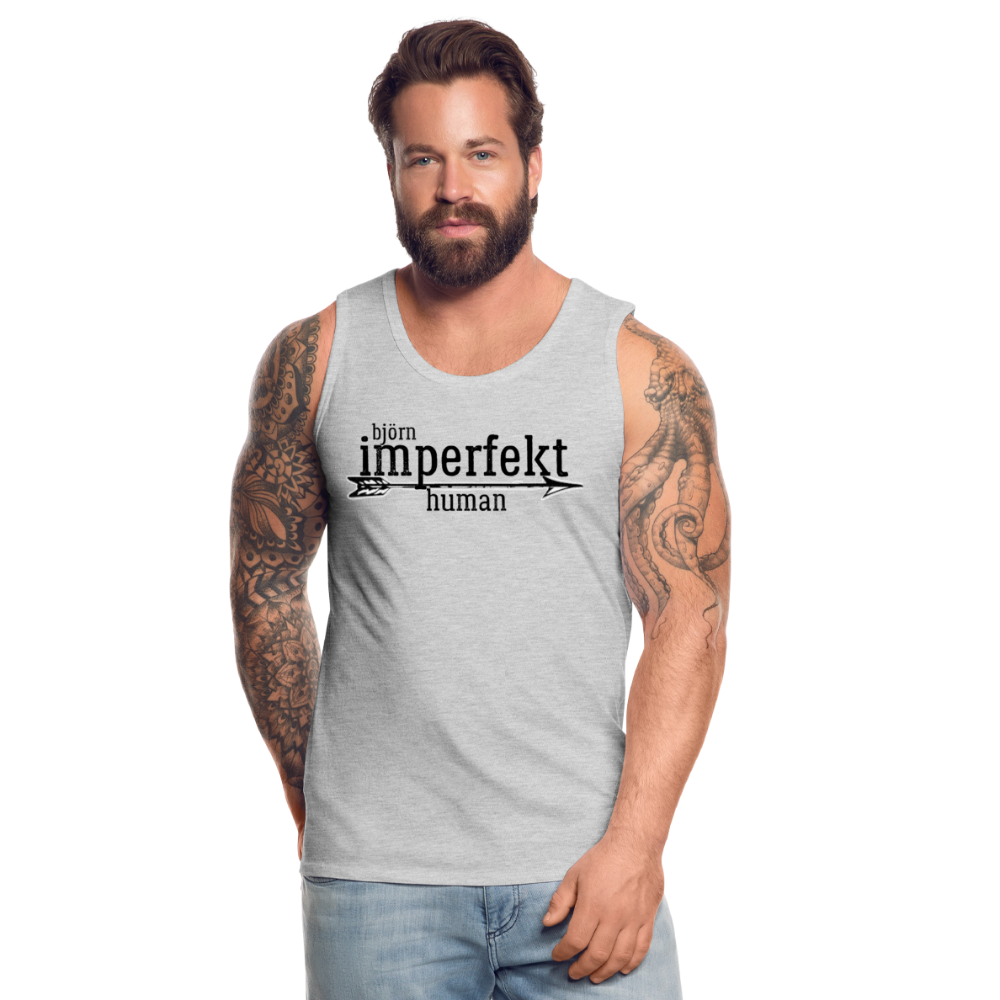 björn imperfekt human men’s premium tank - heather gray