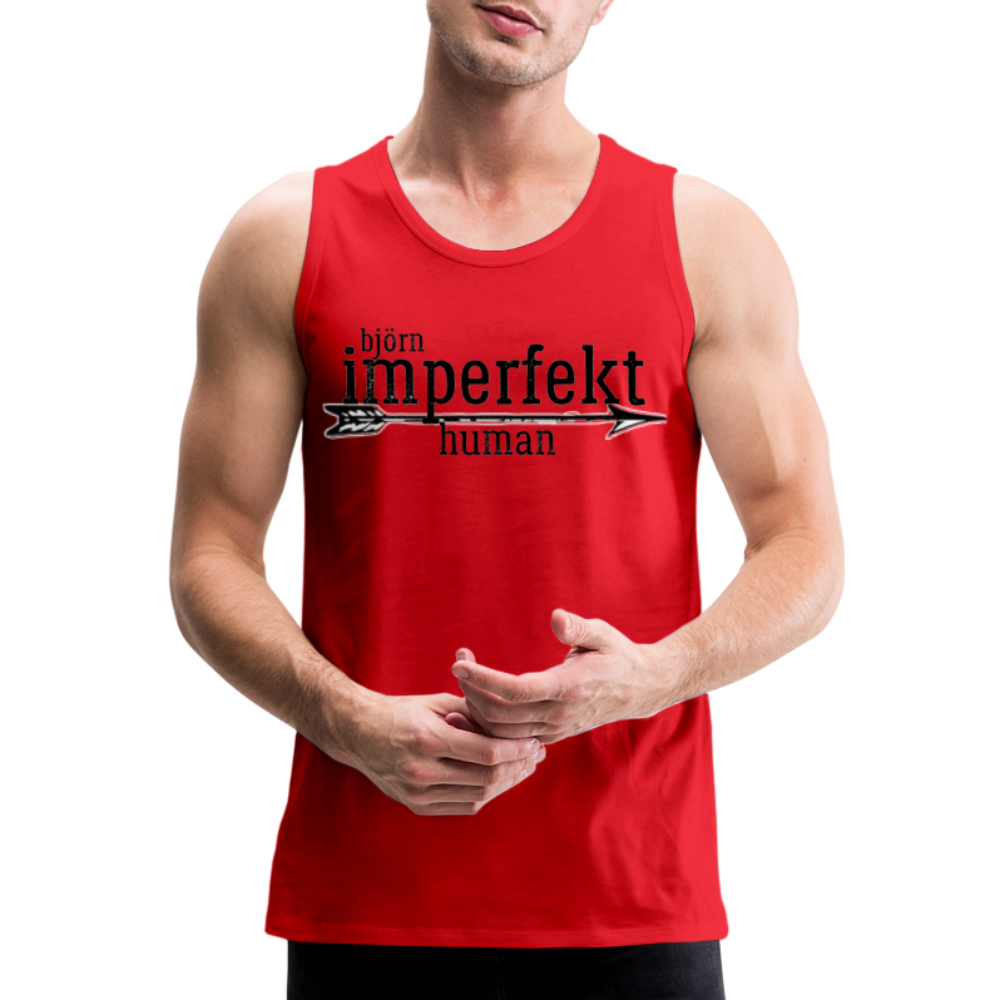 björn imperfekt human men’s premium tank - red
