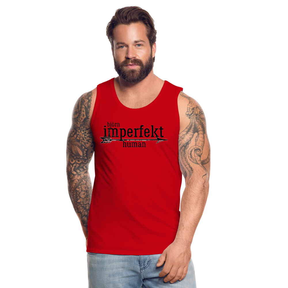 björn imperfekt human men’s premium tank - red