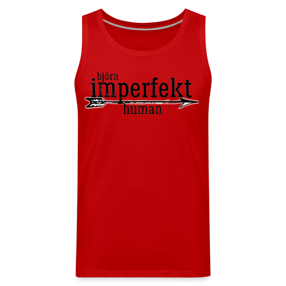 björn imperfekt human men’s premium tank - red