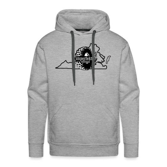 imperfekt offroad virginia men’s premium hoodie - heather grey