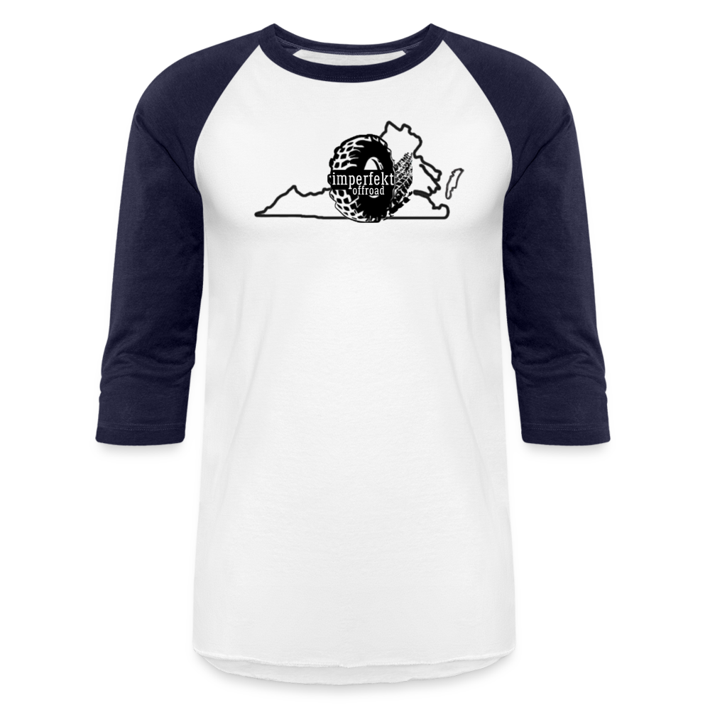 imperfekt offroad virginia baseball t-shirt - white/navy